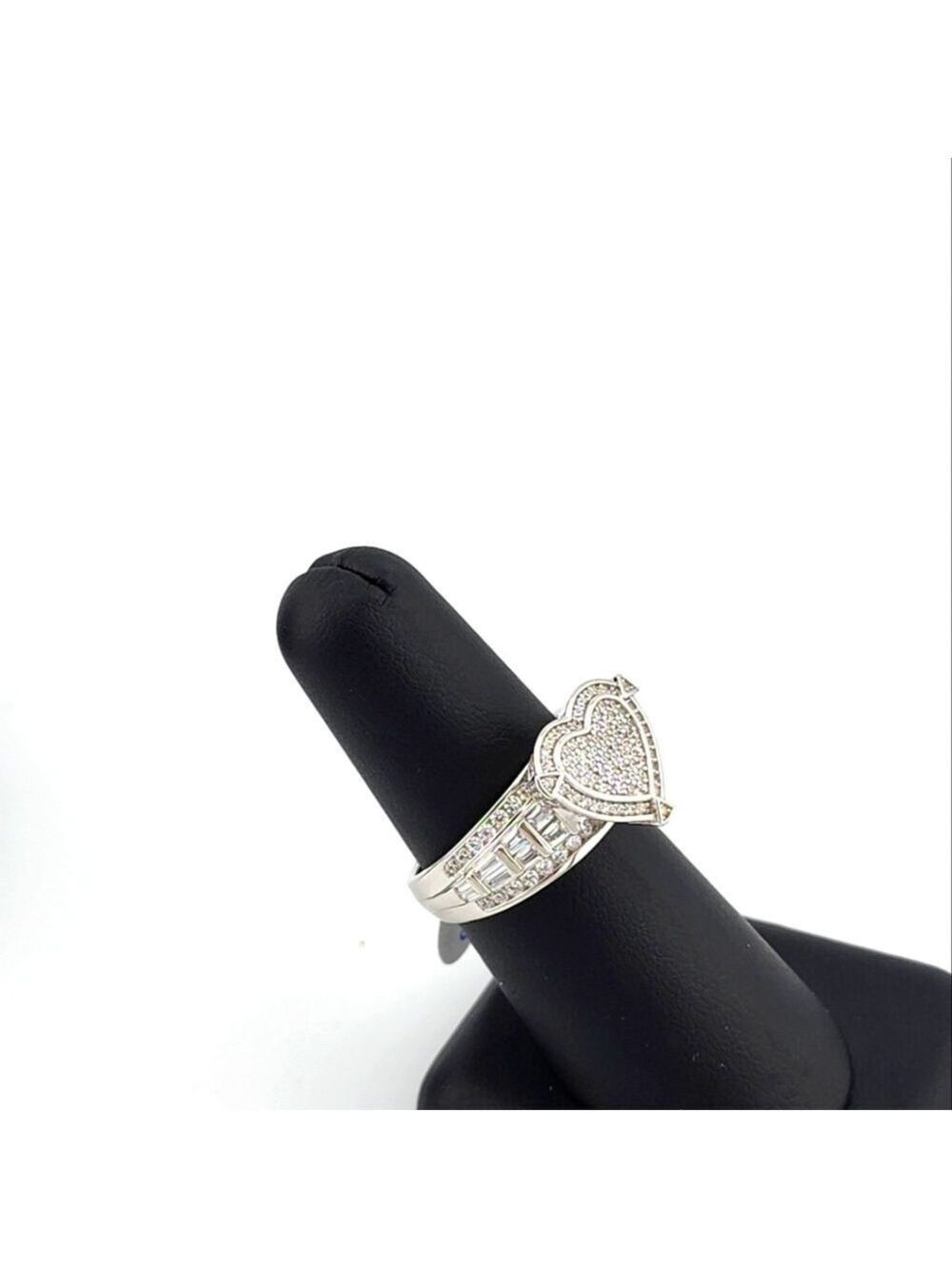 Sterling Silver 925 Heart Design CZ Ring – Brand New - Picture 12 of 15